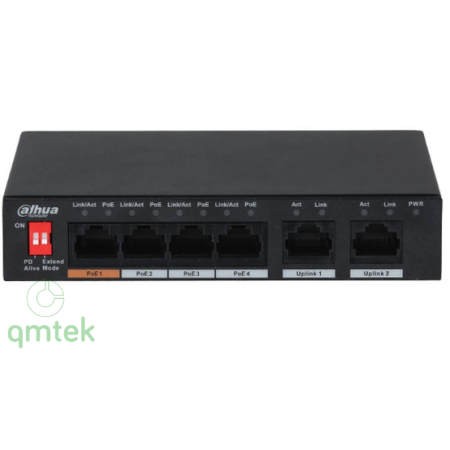 Bộ chuyển mạch Dahua 4-Port FE Unmanaged Switch DAHUA DH-PFS3006-4ET-60