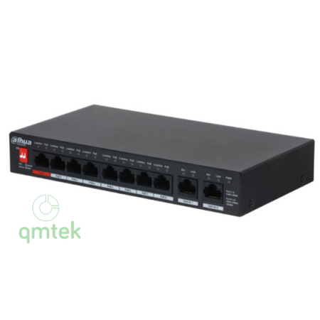 Bộ chuyển mạch Dahua 8-Port Unmanaged PoE Switch DAHUA DH-PFS3010-8ET-96